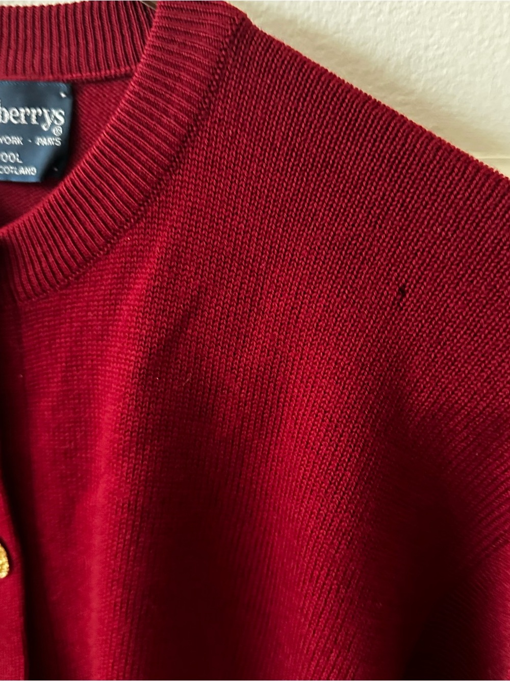 Burberry vintage ballantyne button up cardigan - Picture 2 of 11